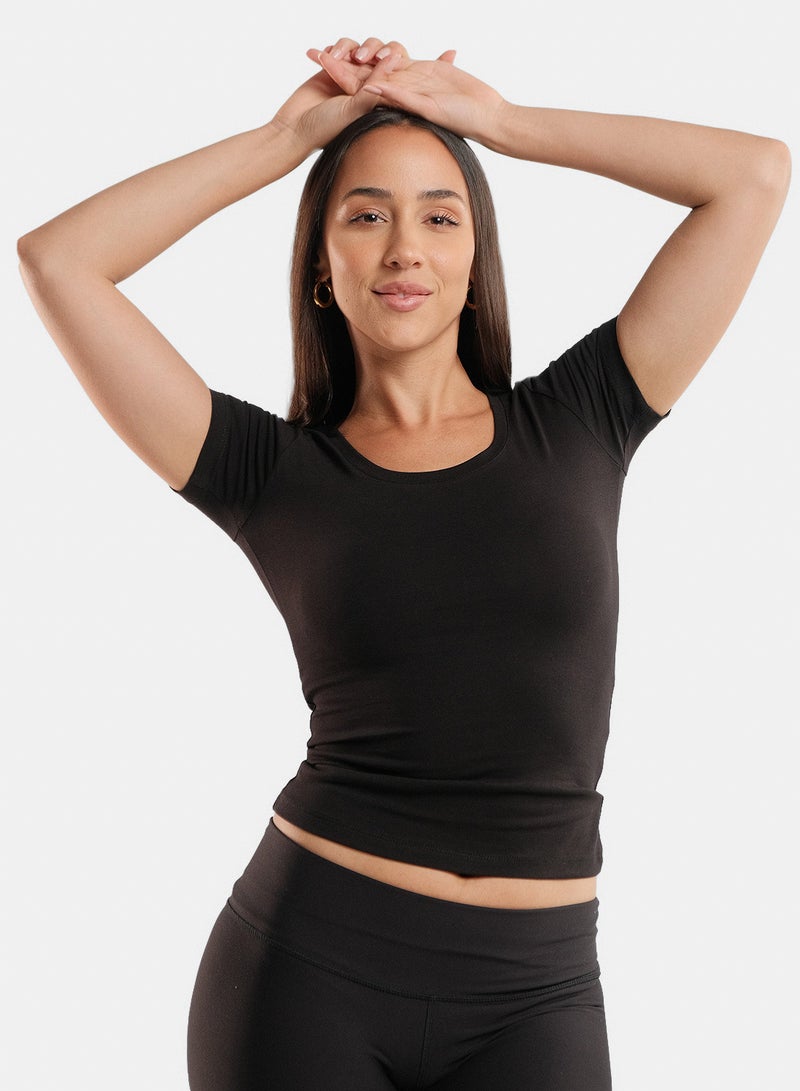 U-Shaped Short Sleeve